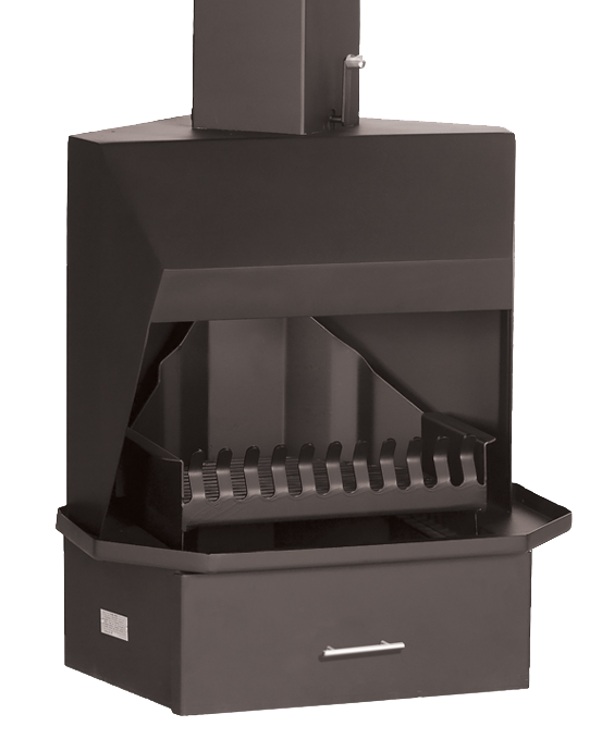 Corner Unit Freestanding fireplace